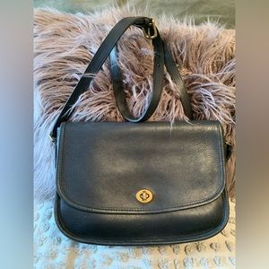 COACH navy blue city bag vintage